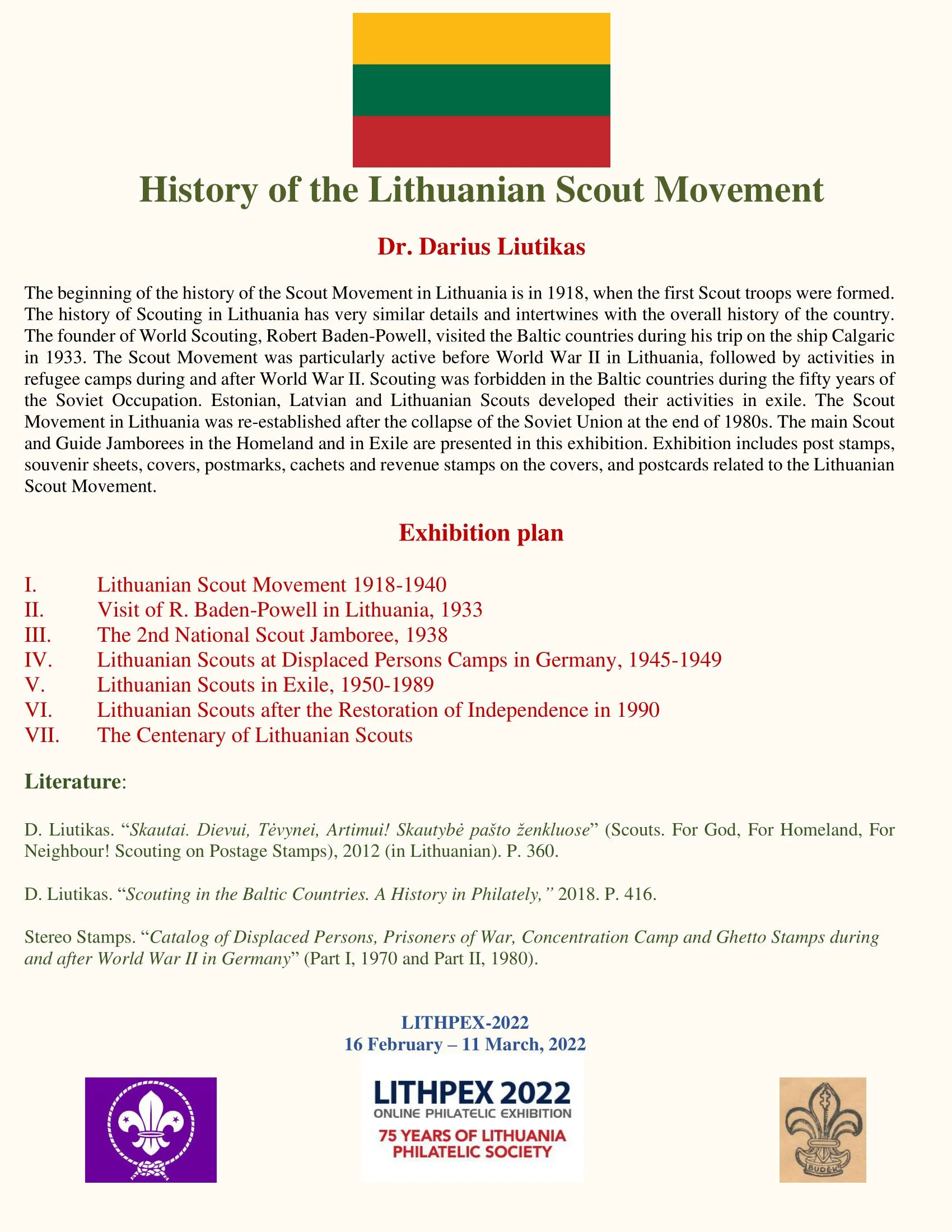 History of Lithuanian Scout Movement, sheet 101