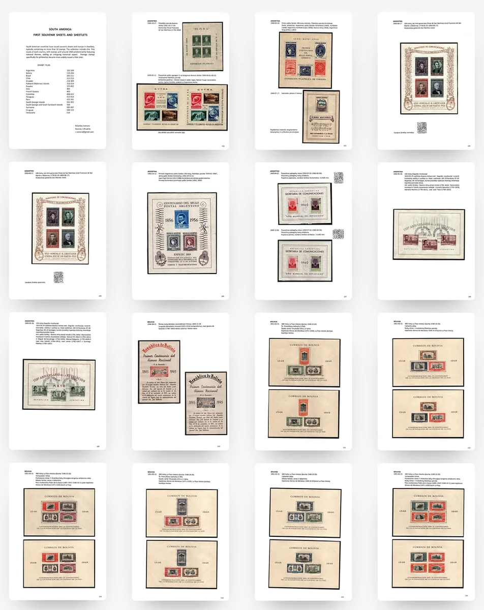 Title image for South America: First Souvenir Sheets and Sheetlets
