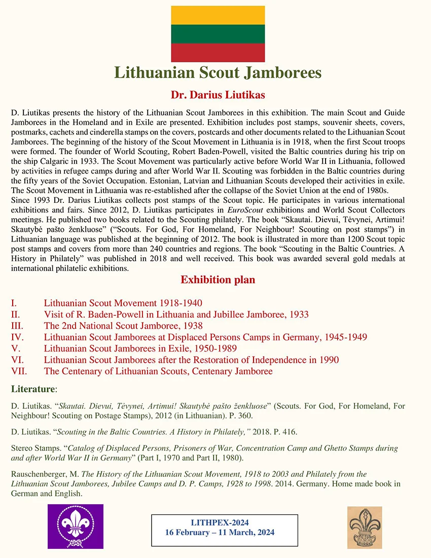 Lithuanian Scout Jamborees, sheet 101